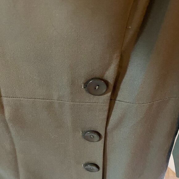 Womens Pendleton Green Wool Dress Sz 14 - Picture 2 of 9